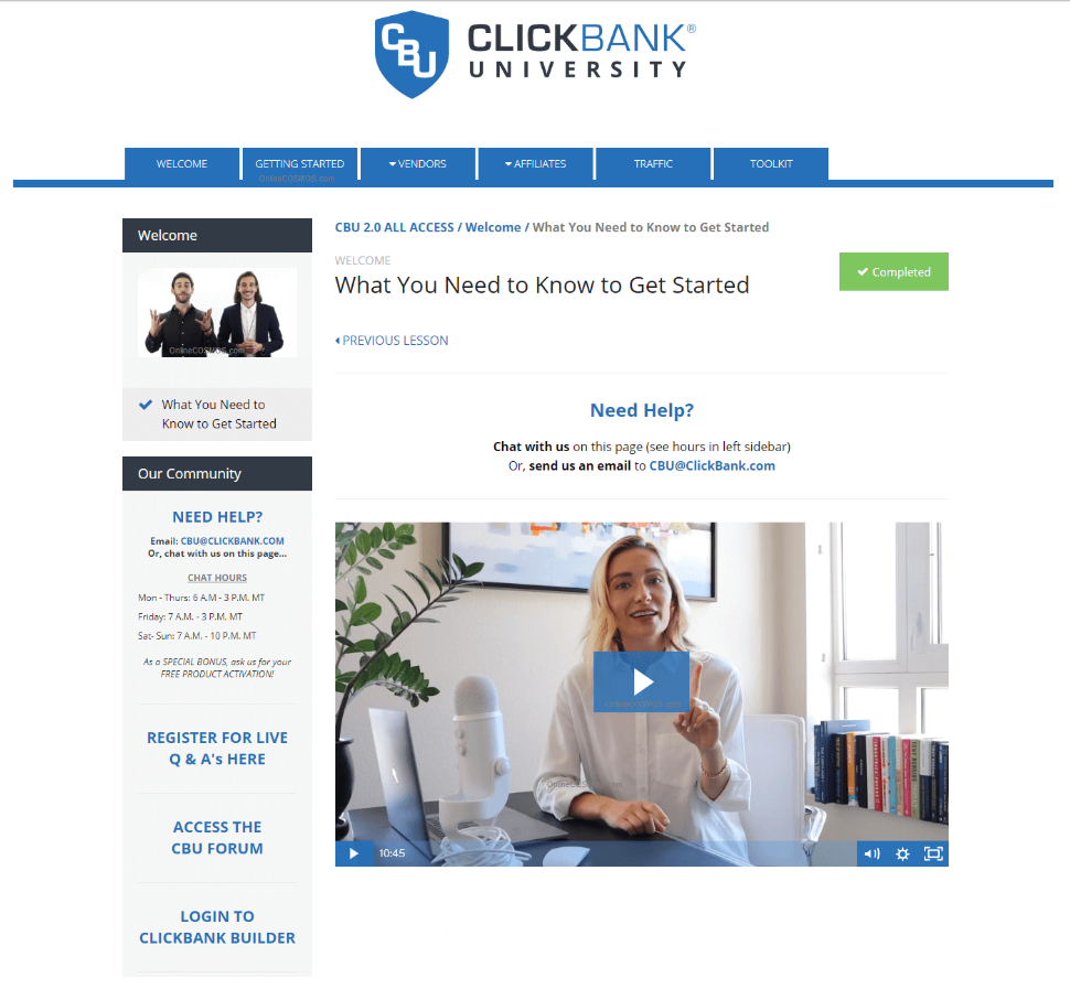 Clickbank University Premium