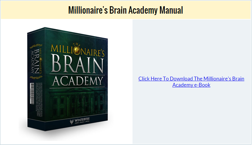 The Millionaire's Brain Academy